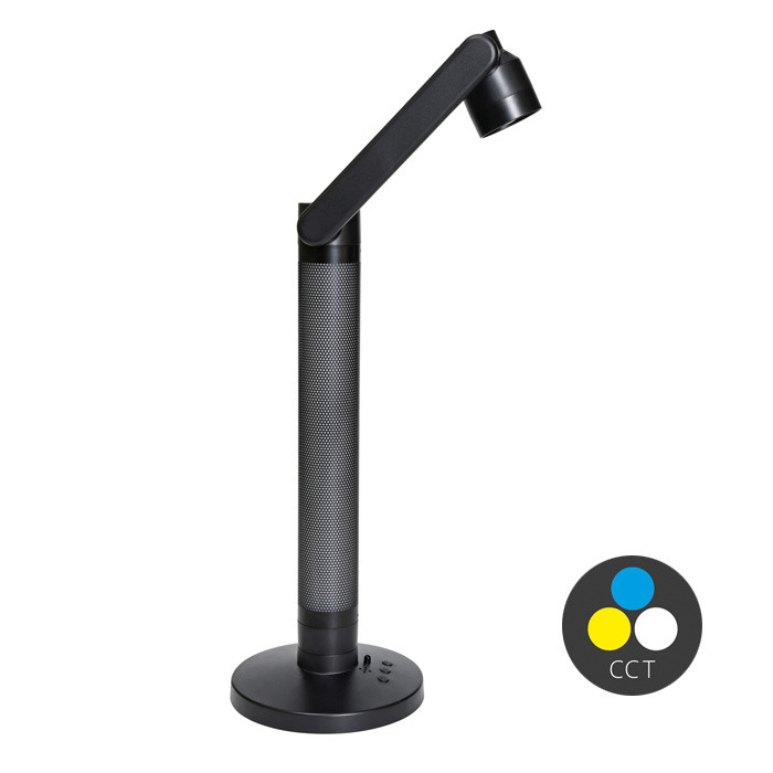 Solight LED stolní lampa 10W 600lm 3000-5000K+RGB černá 36,5x15,5x25 cm
