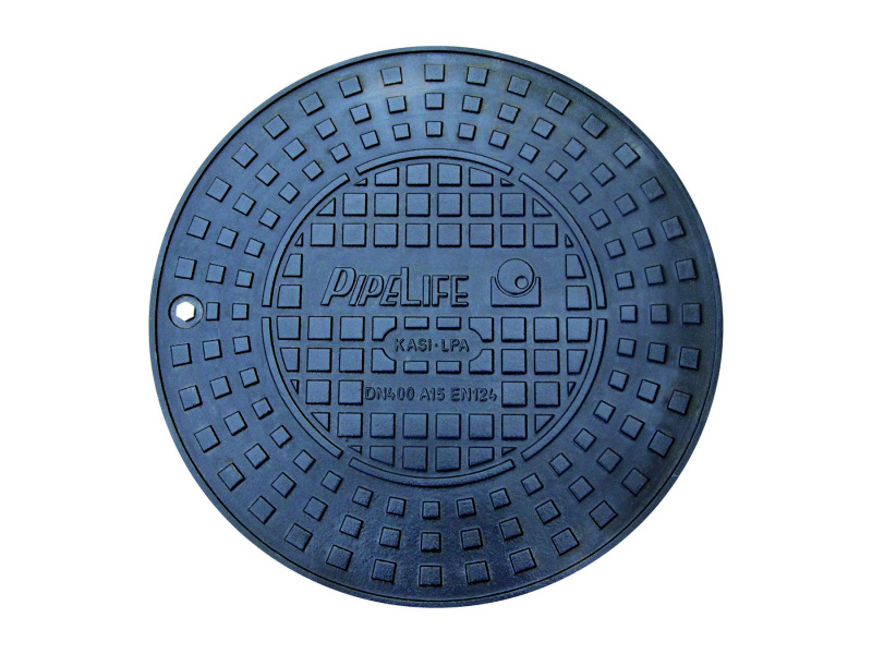 Poklop pochůzný Pipelife KGDOV400L A15, s dětskou pojistkou