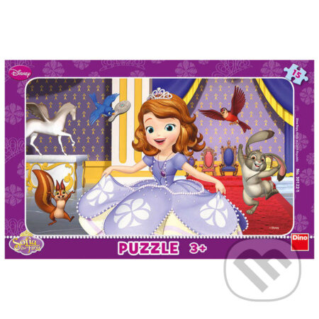 Puzzle Sofia první 15 dílků deskové DINO