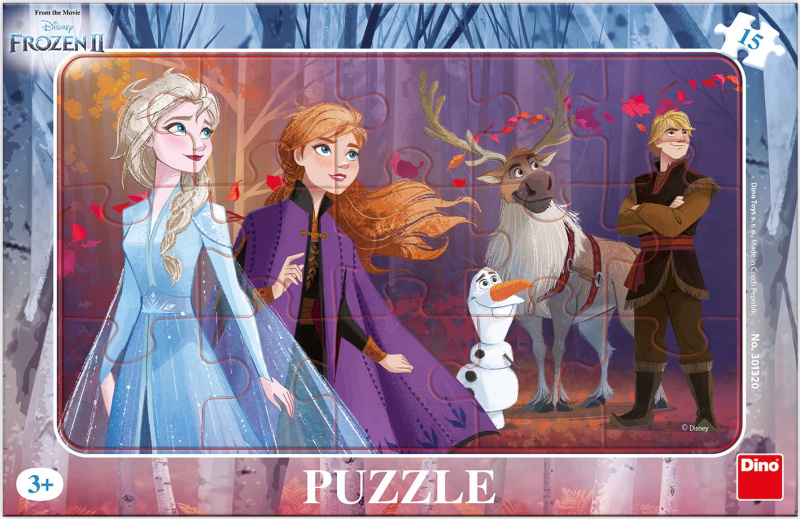 Puzzle Frozen II s Kristoffem 15 dílků deskové DINO