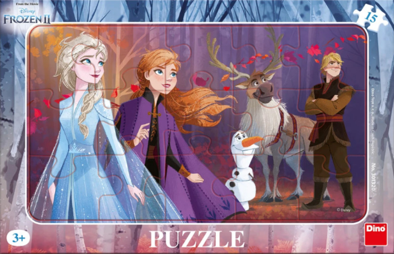 Puzzle Frozen II s Kristoffem 15 dílků deskové DINO