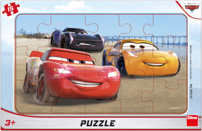CARS ZÁVODÍ 15 deskové Puzzle