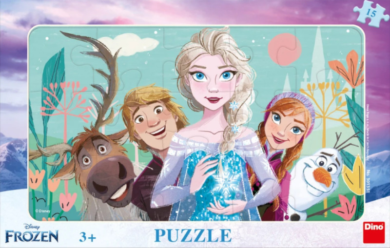 DINO Puzzle Ledové království: Rodina 15 dílků