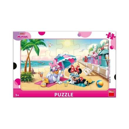 DINO Puzzle Minnie a Daisy na pláži 15 dílků