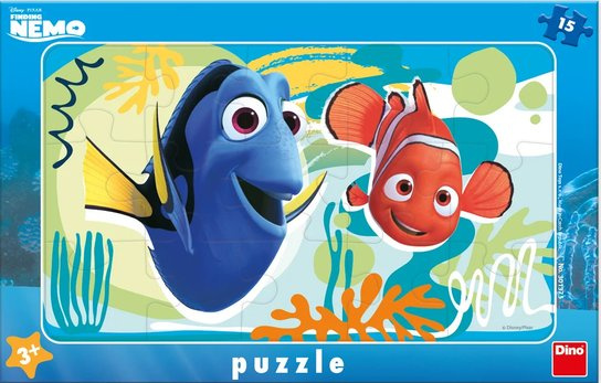 Dino dětské puzzle NEMO A DORY 15 dílků