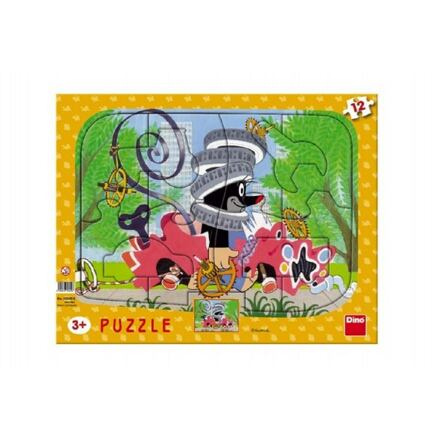 Dino Puzzle Krtek opravář 12 dílků deskové