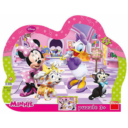 Puzzle Minnie a mazlíčci 25 dílků deskové