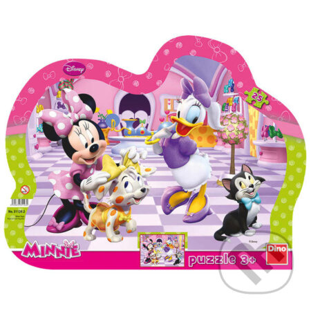 Puzzle Minnie a mazlíčci 25 dílků deskové