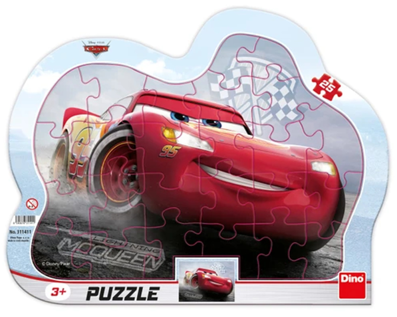 Dino Puzzle Cars 3: Blesk McQueen 25 dílků