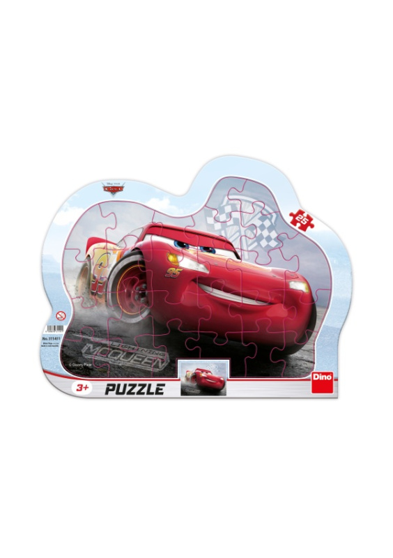 Dino Puzzle Cars 3: Blesk McQueen 25 dílků