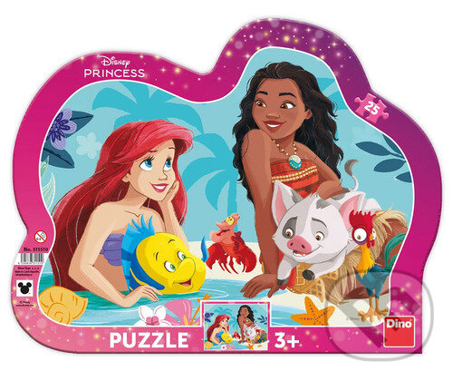 Dino puzzle Ariel a Vaiana 25 dílků