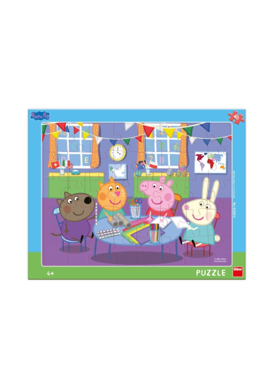 Dino Prasátko Peppa 40 dílků