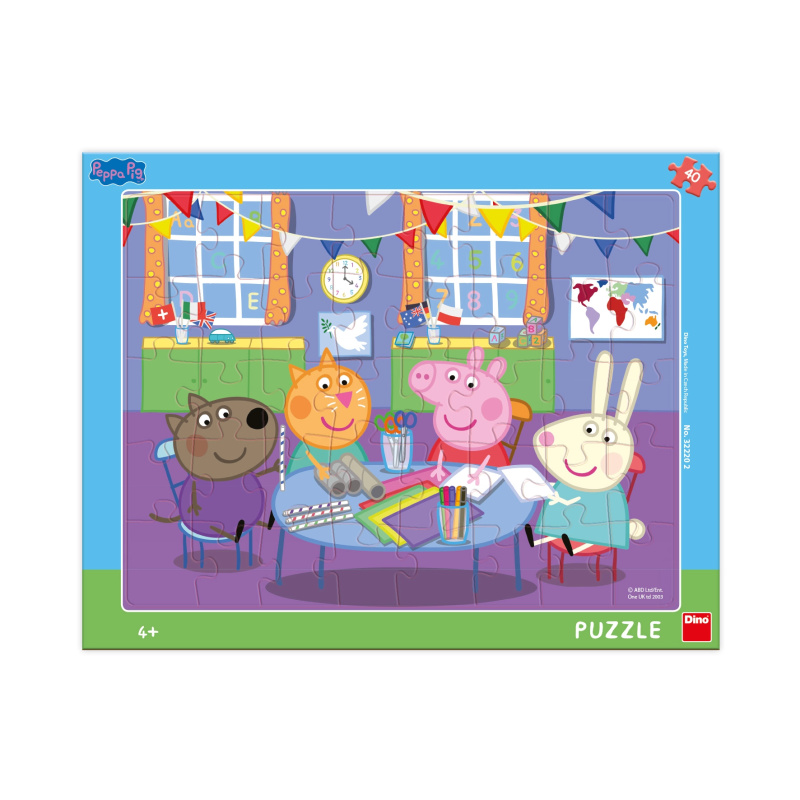 Dino Prasátko Peppa 40 dílků