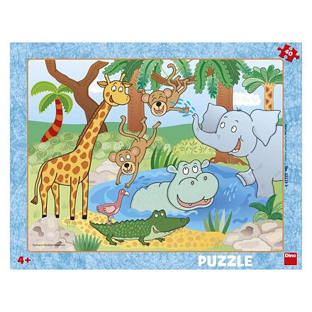 Dino Puzzle ZVÍŘÁTKA V ZOO 40 dílků deskové