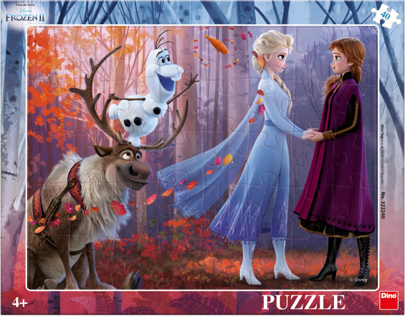 Dino Puzzle Ledové království II radost