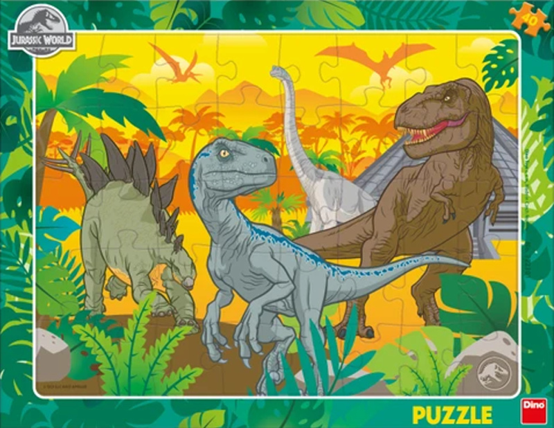Dino Jurský Svět deskové 40 dílků