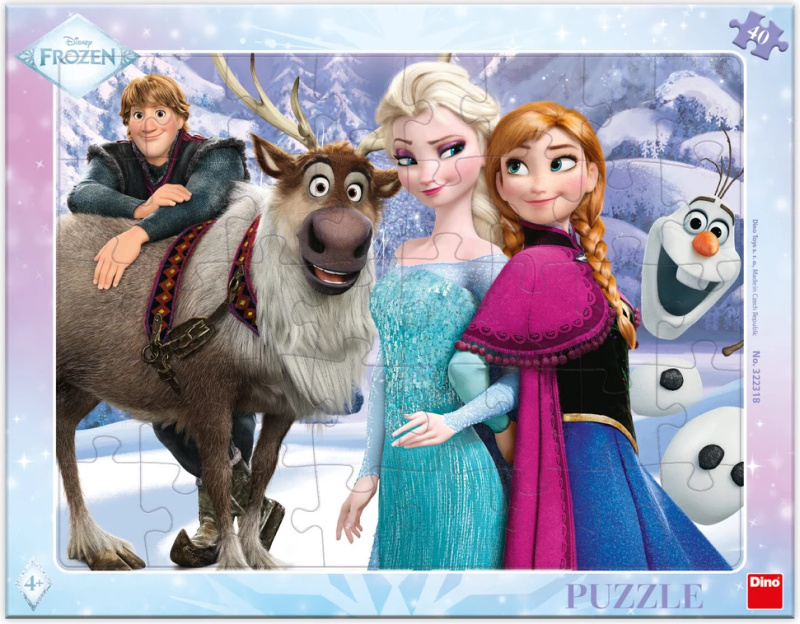Puzzle Frozen: Na procházce 40 dílků deskové DINO