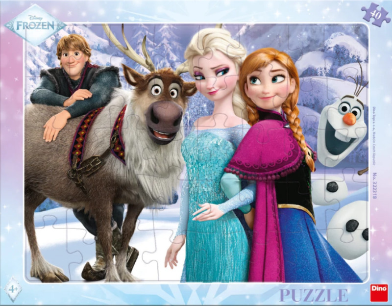 Puzzle Frozen: Na procházce 40 dílků deskové DINO