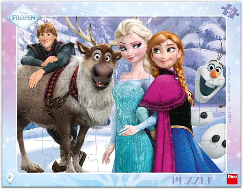 Puzzle Frozen: Na procházce 40 dílků deskové DINO