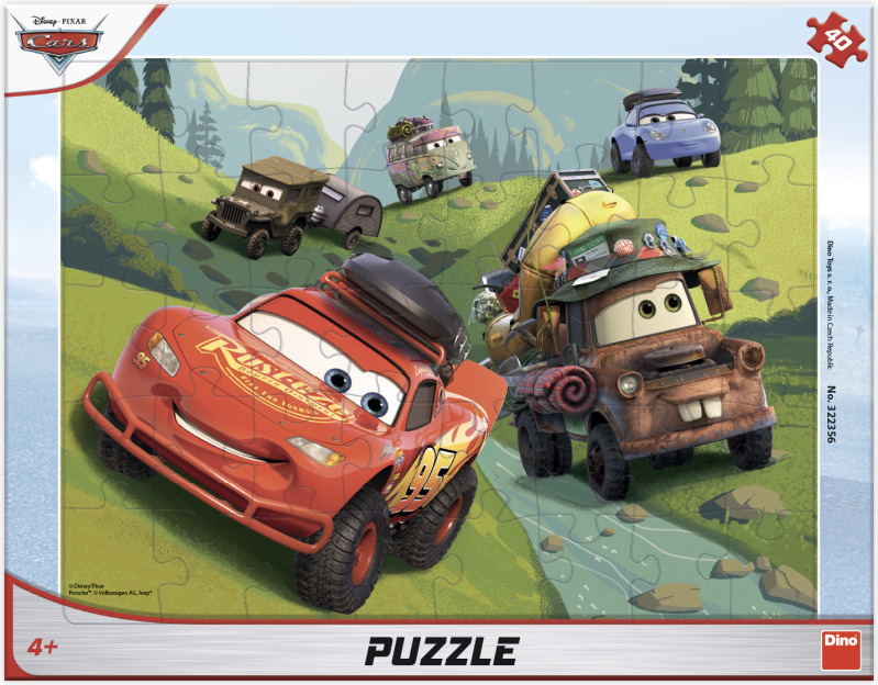 Dětské puzzle Cars: Dobrodruzi 40 dílků
