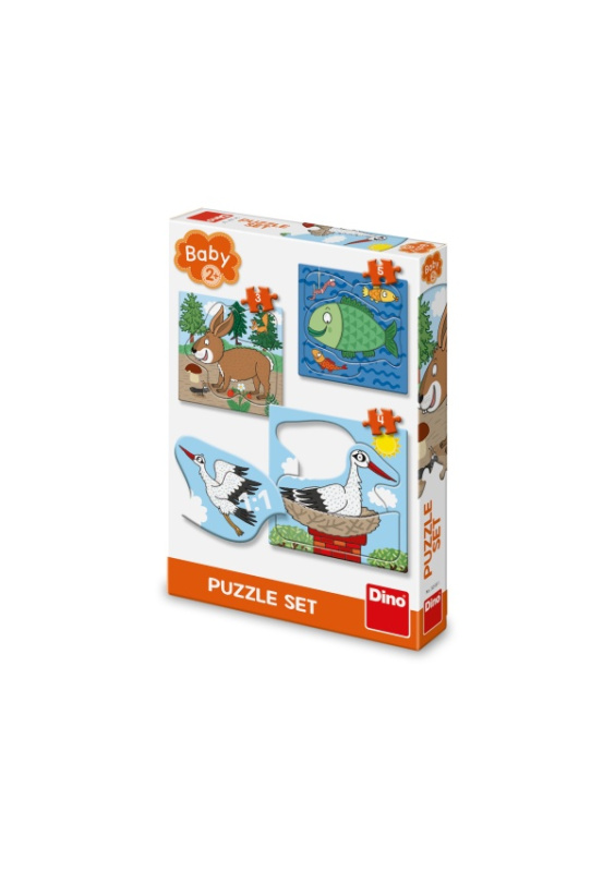 Zvířátka: Kde žijí 3-5 baby puzzle