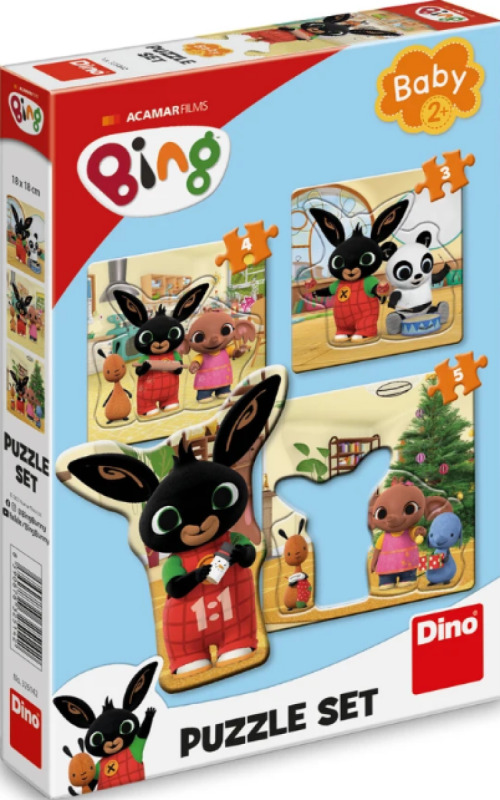 BING A KAMARÁDI 3-5 baby Puzzle set