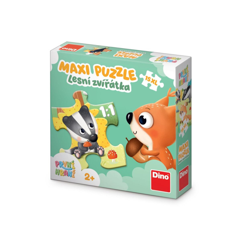 Puzzle lesní zvířátka XL 15 dílků DINO