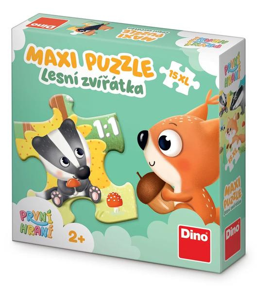 Puzzle lesní zvířátka XL 15 dílků DINO