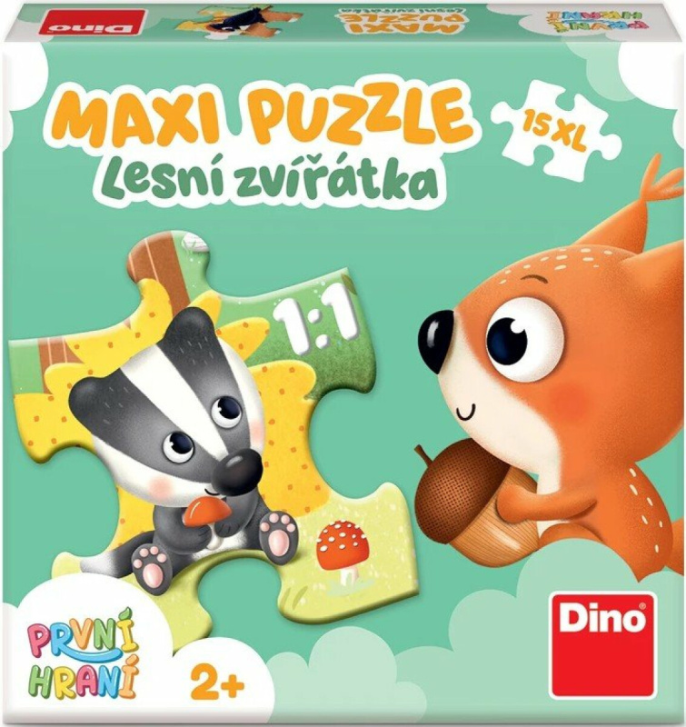 Puzzle lesní zvířátka XL 15 dílků DINO
