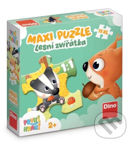 Puzzle lesní zvířátka XL 15 dílků DINO