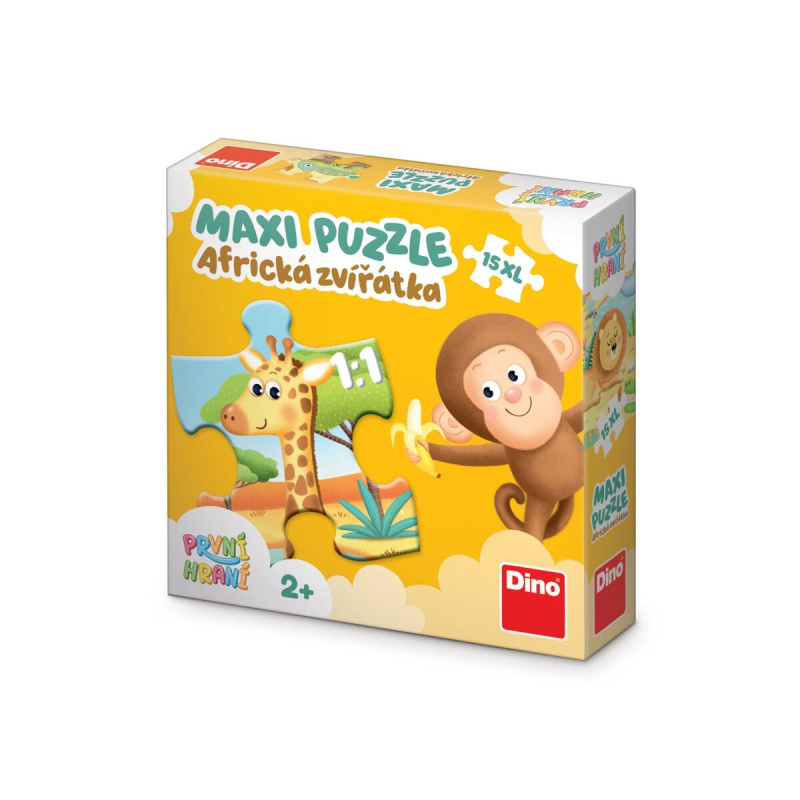 Puzzle Africká zvířátka XL 15 dílků DINO