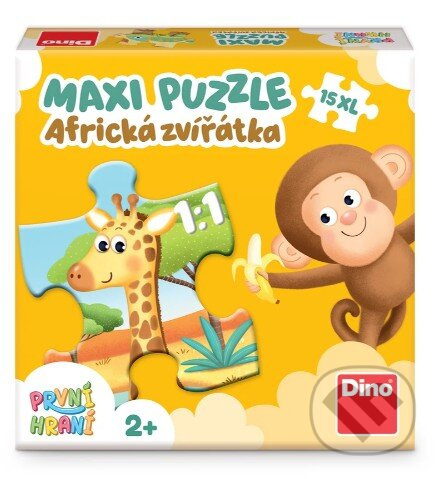 Puzzle Africká zvířátka XL 15 dílků DINO