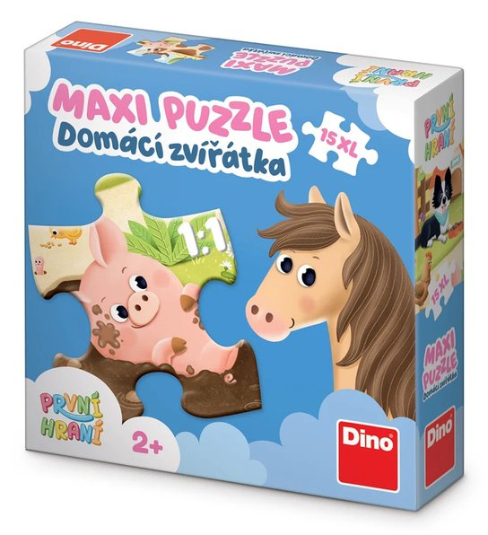 Puzzle Domácí zvířátka XL 15 dílků DINO