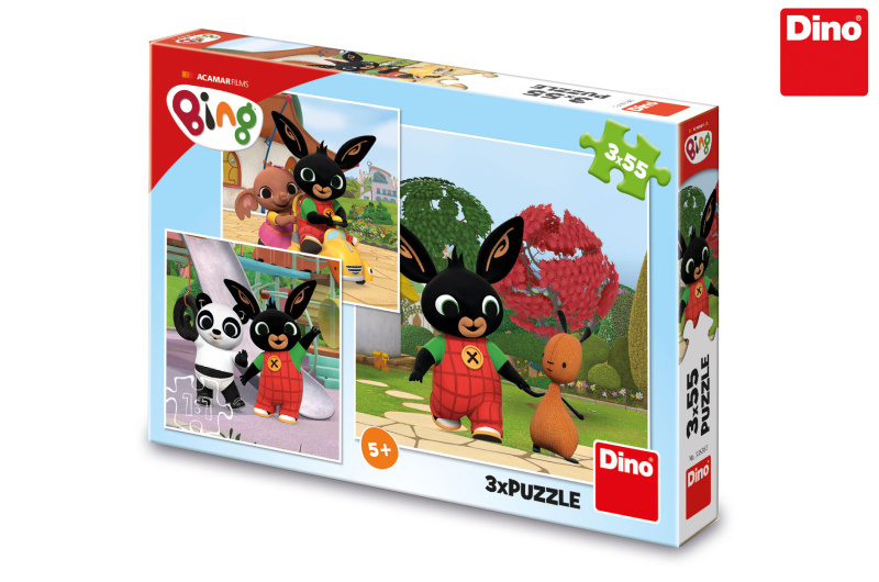 Dino Bing si hraje 3x55 dílků