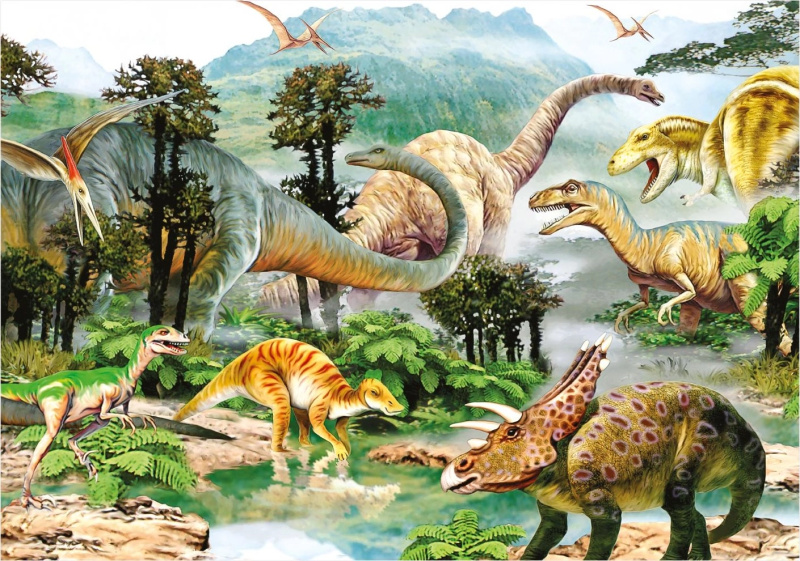 Dino Život dinosaurů 100 dílků