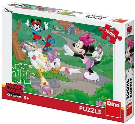 Puzzle Minnie sportuje 100 dílky XL