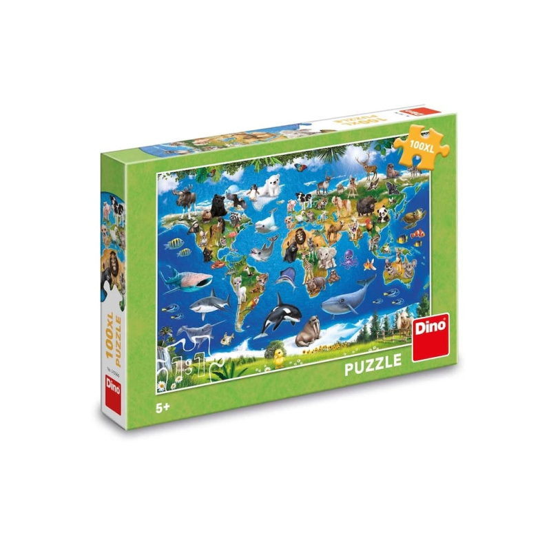 MAPA ZVÍŘAT 100 XL Puzzle