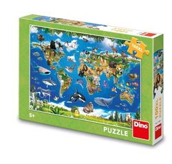 MAPA ZVÍŘAT 100 XL Puzzle