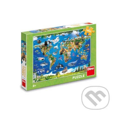 MAPA ZVÍŘAT 100 XL Puzzle