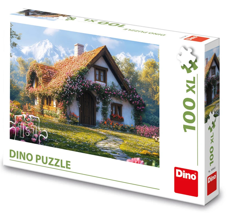 Puzzle Chata v údolí XL 100 ks - puzzle z kategorie Maxi dílky
