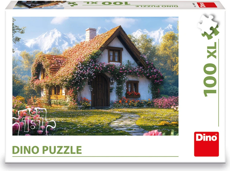 Puzzle Chata v údolí XL 100 ks - puzzle z kategorie Maxi dílky