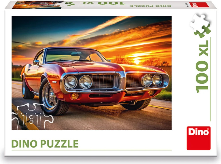 Puzzle 100XL: Firebird 69 v západu slunce