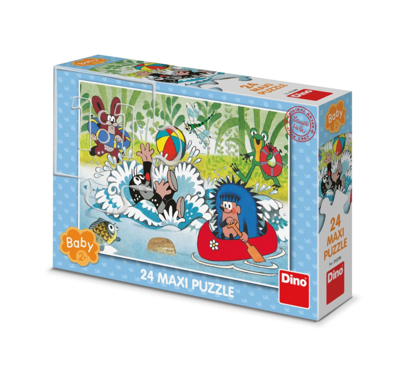 Dino Puzzle Krtek ve vodě 24 dílků maxi