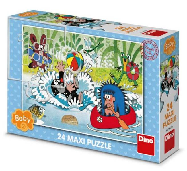 Dino Puzzle Krtek ve vodě 24 dílků maxi