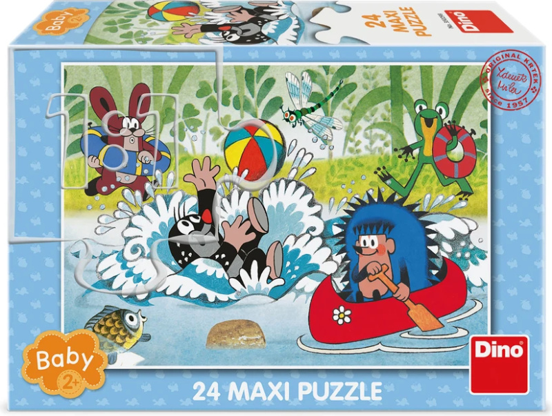 Dino Puzzle Krtek ve vodě 24 dílků maxi