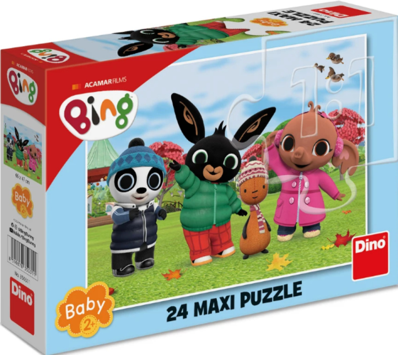 Puzzle Bing na podzim 24 dílků maxi DINO