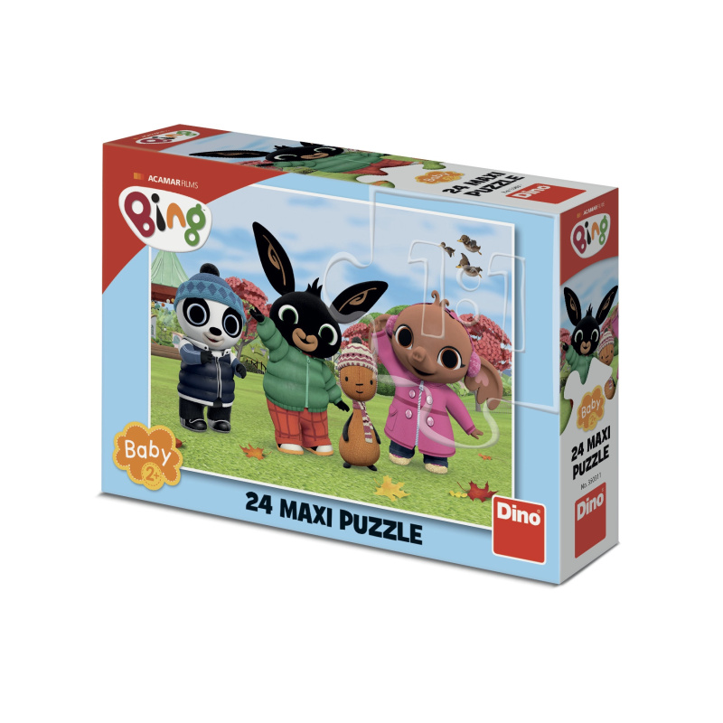 Puzzle Bing na podzim 24 dílků maxi DINO