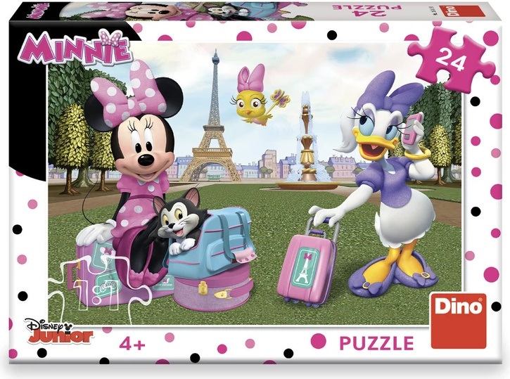 Puzzle Minnie v Paříži - 24 dílků