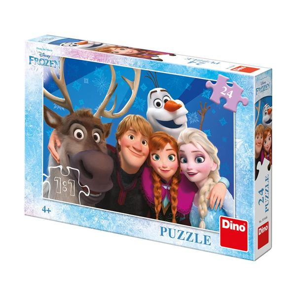 Puzzle Ledové království/Frozen Selfie 24 dílků 26x18cm v krabici 27,5x19x4cm
