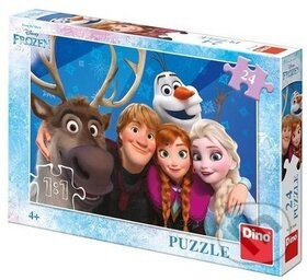 Puzzle Ledové království/Frozen Selfie 24 dílků 26x18cm v krabici 27,5x19x4cm